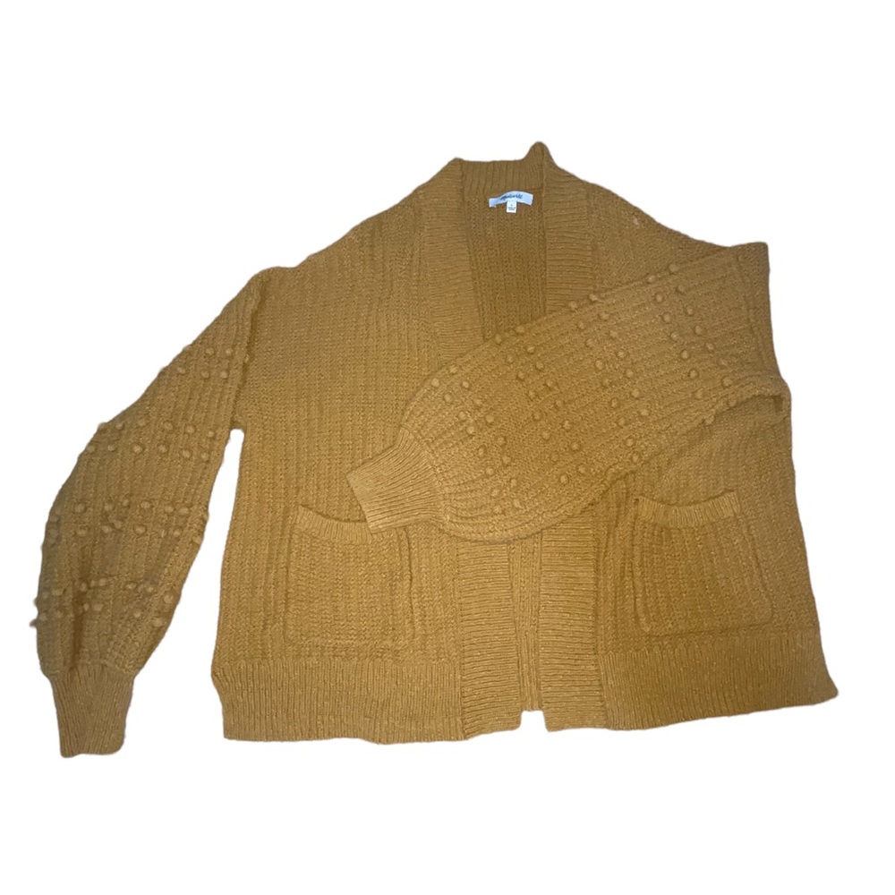 Madewell oversized Cardigan mustard yellow large